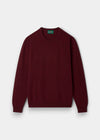 Red jumper on a white background