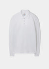 Polo a maniche lunghe Reed in bianco