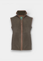 Aylsham Men's Fleece Gilet In Green - Regular Fit