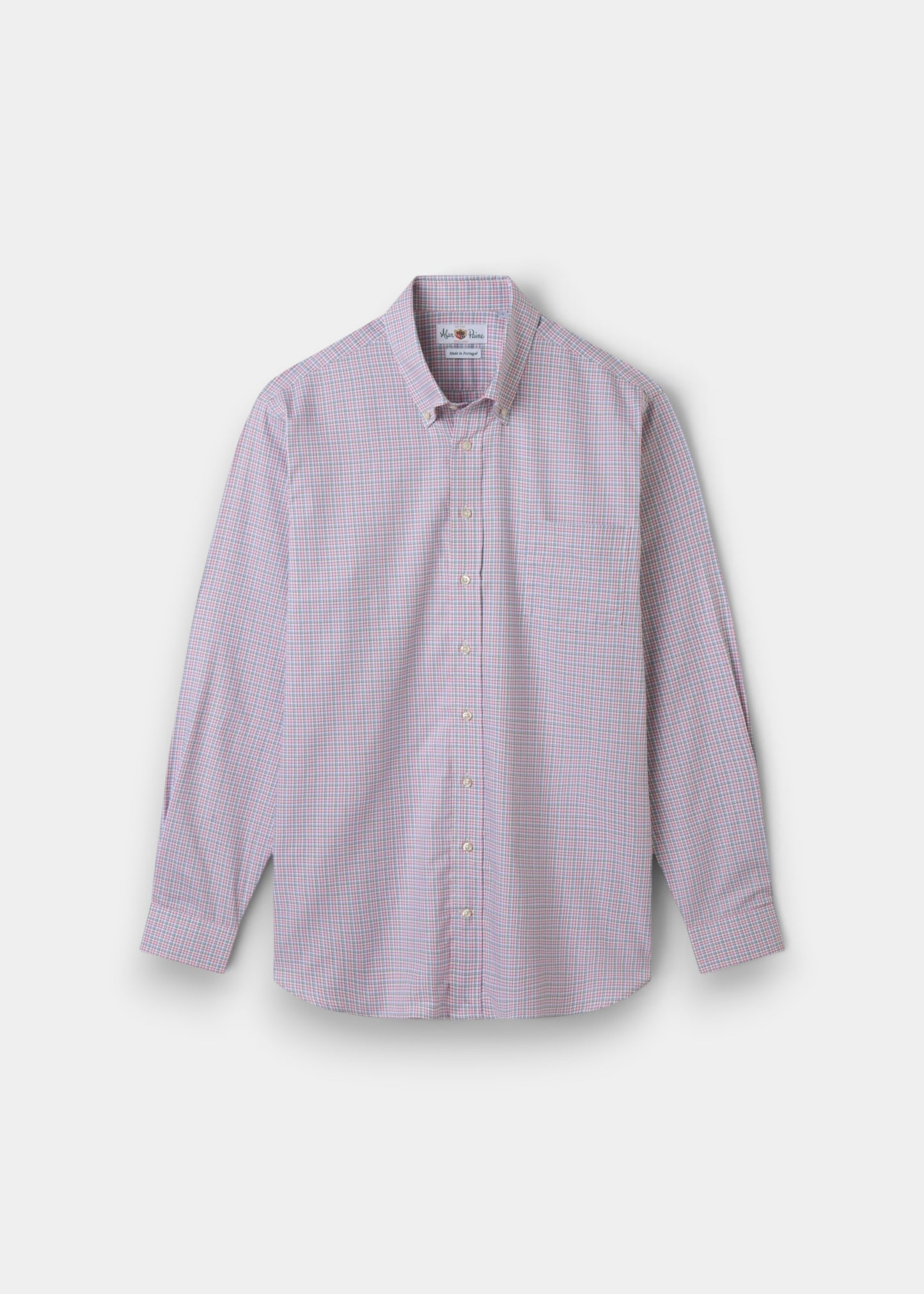 Mirfield Pink Check Cotton Shirt - Classic Fit
