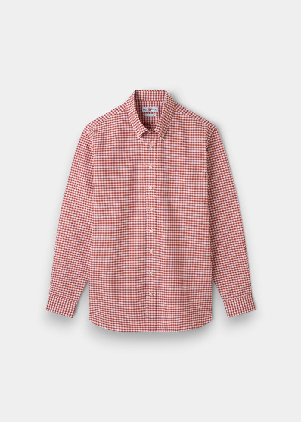 Mirfield Red Check Cotton Shirt - Classic Fit