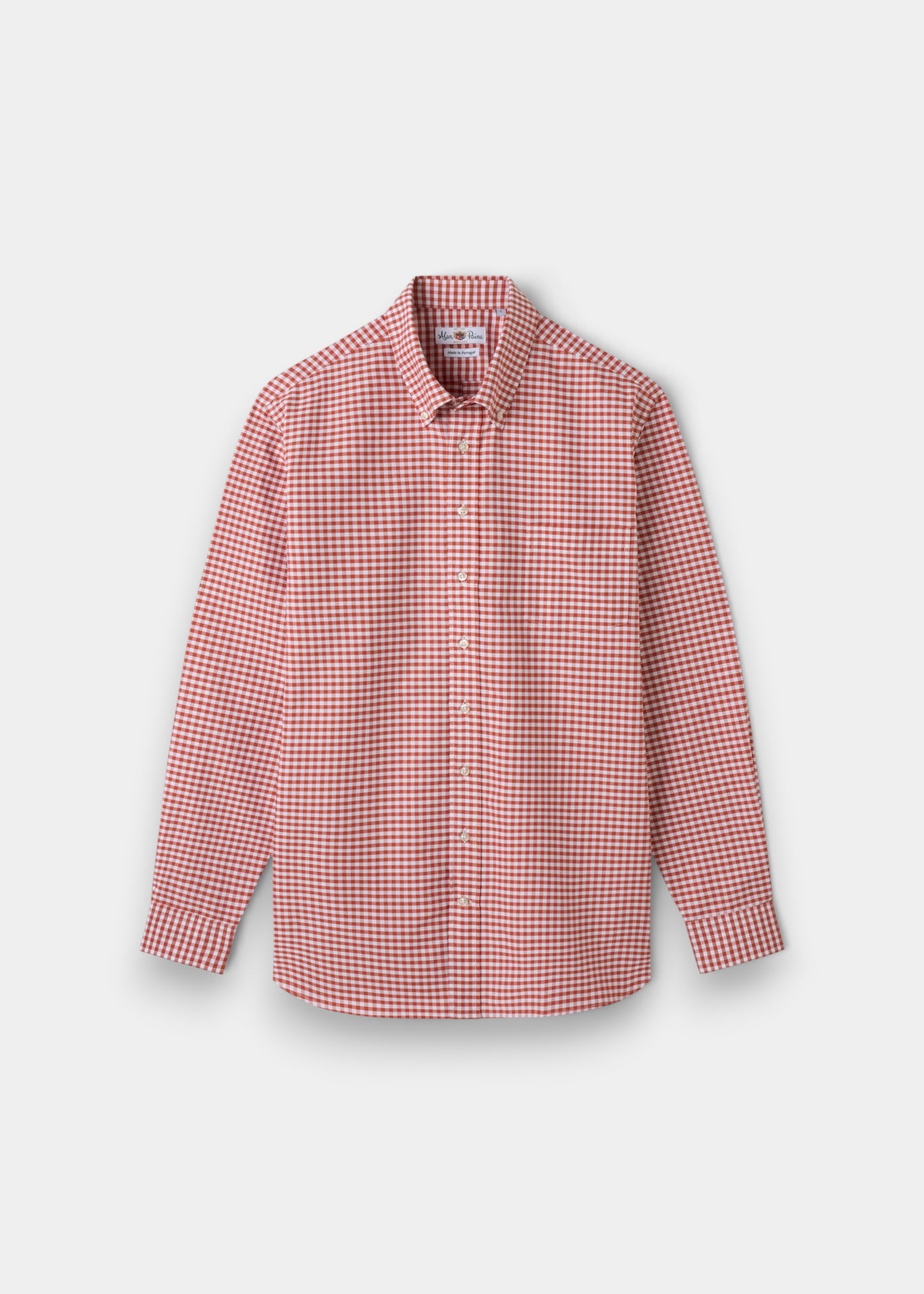 Mirfield Red Check Cotton Shirt - Classic Fit
