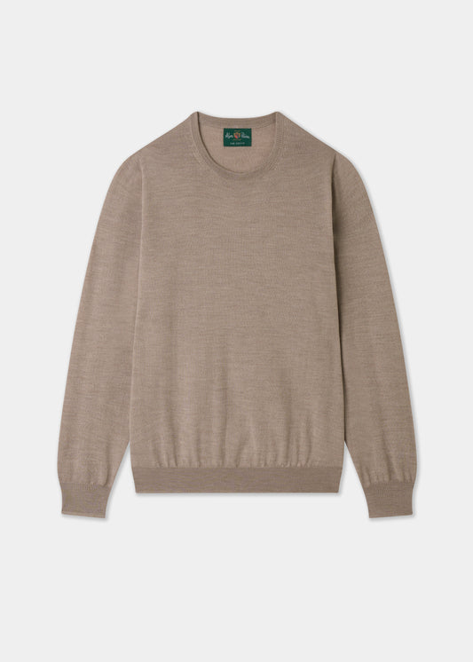 Beige sweater on a light gray background