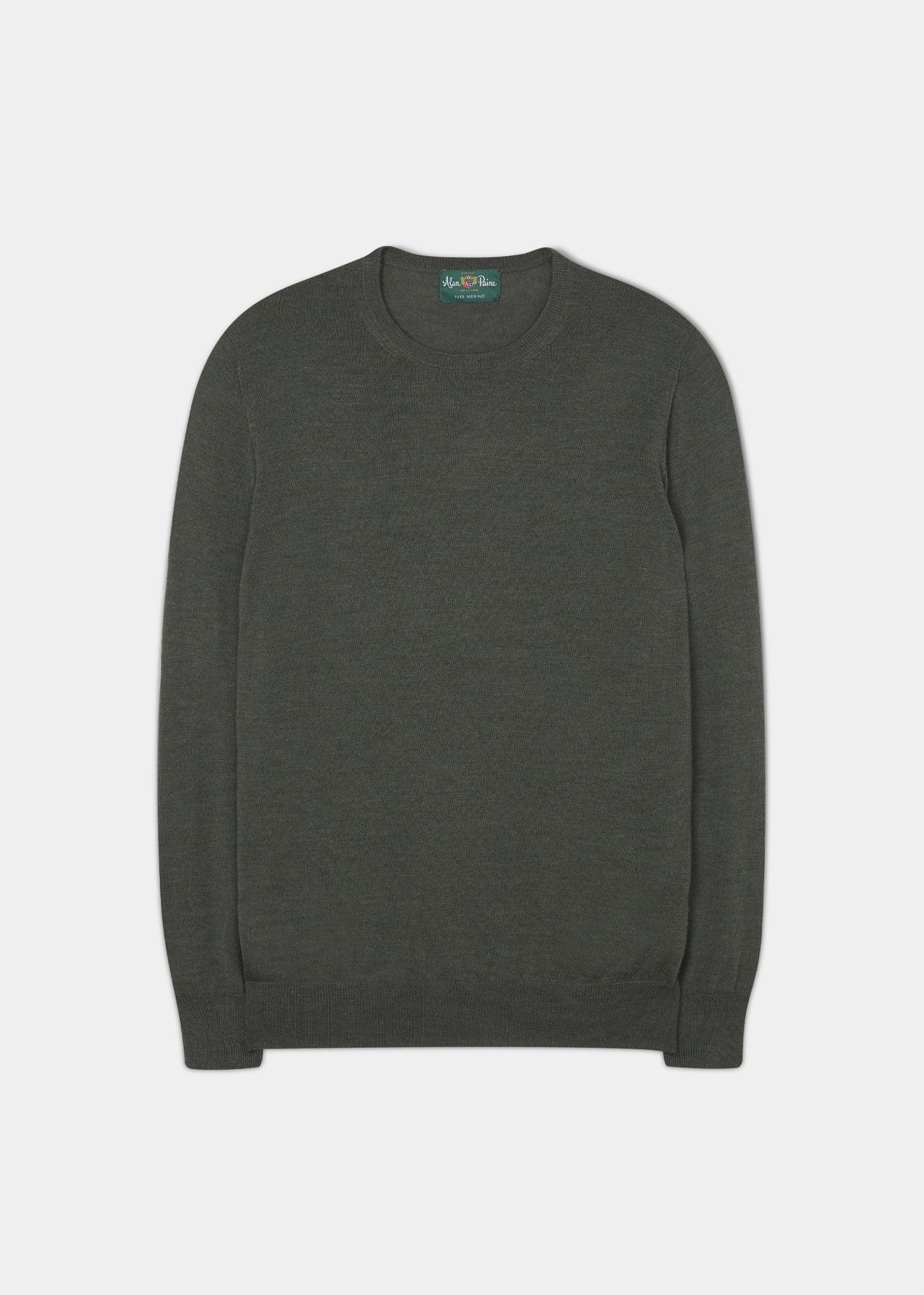 Maglione da uomo in lana merino Radstone in alghe marine - Vestibilità regolare