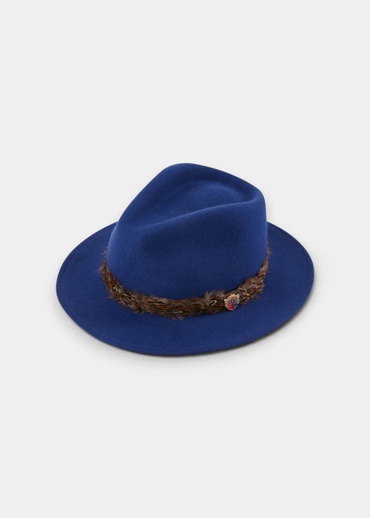 Richmond Ladies Fedora In Blue