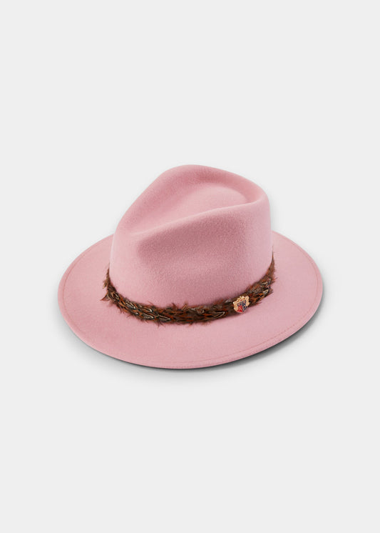 Richmond Ladies Fedora In Pink