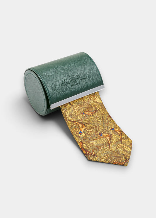 Ripon Silk Country Tie In Gold
