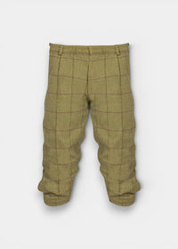 Rutland Men's Tweed Water Repellent Shooting Breeks in Lichen  -  Regular Fit