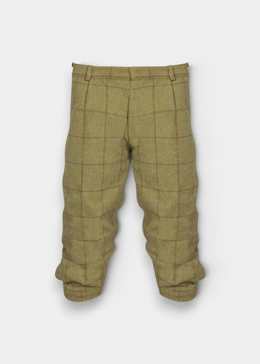 Rutland Men's Tweed Water Repellent Shooting Breeks in Lichen  -  Regular Fit