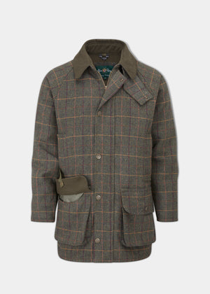 Cappotto da tiro da uomo in tweed Rutland color felce – Alan Paine