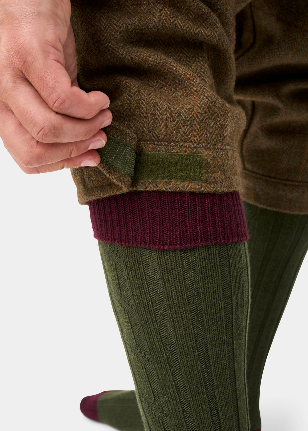 Rutland Men's Tweed Water Repellent Shooting Breeks in Birch -  Regular Fit