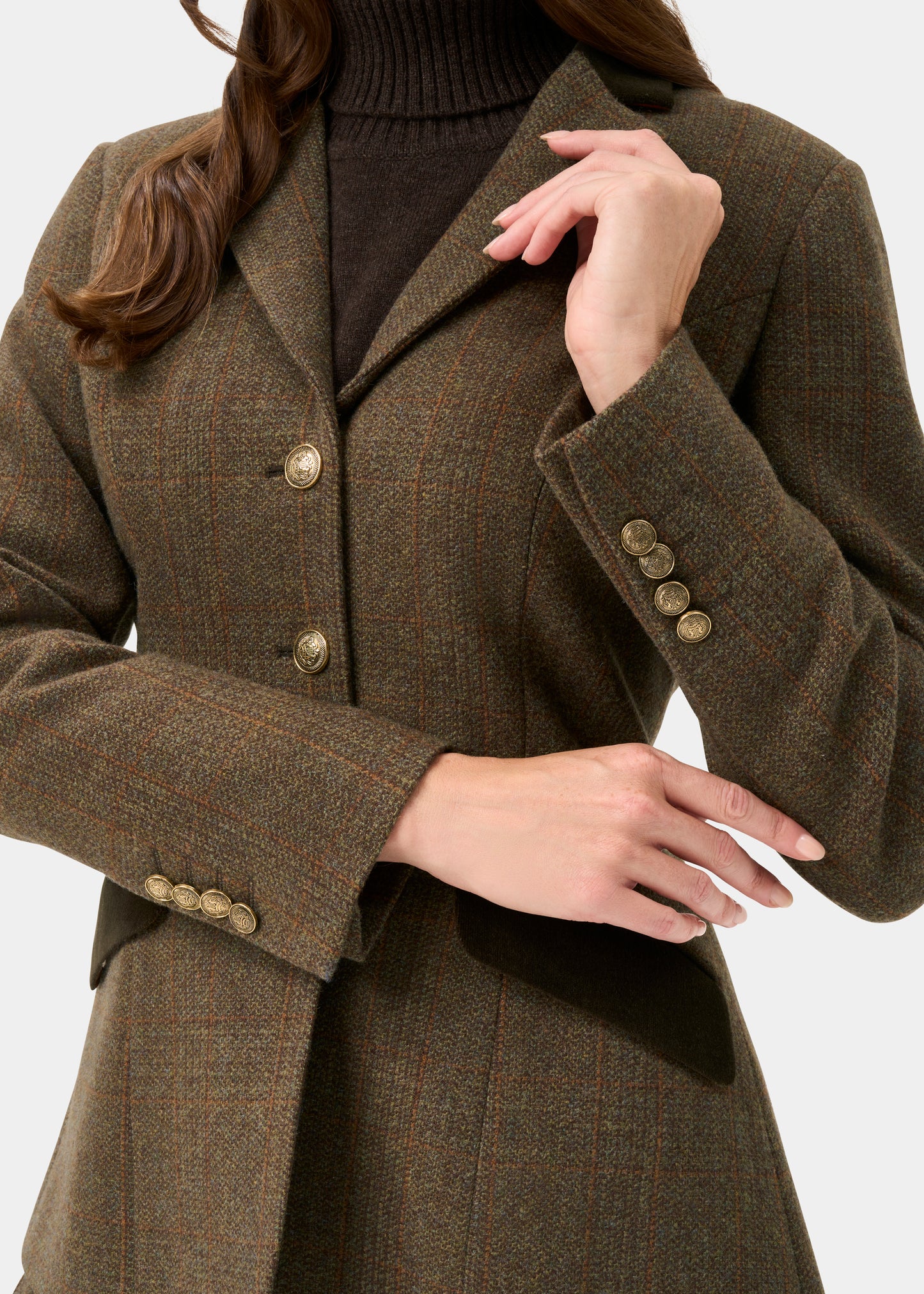 Surrey Ladies Tweed Water Repellent Blazer in Field Maple -  Regular Fit