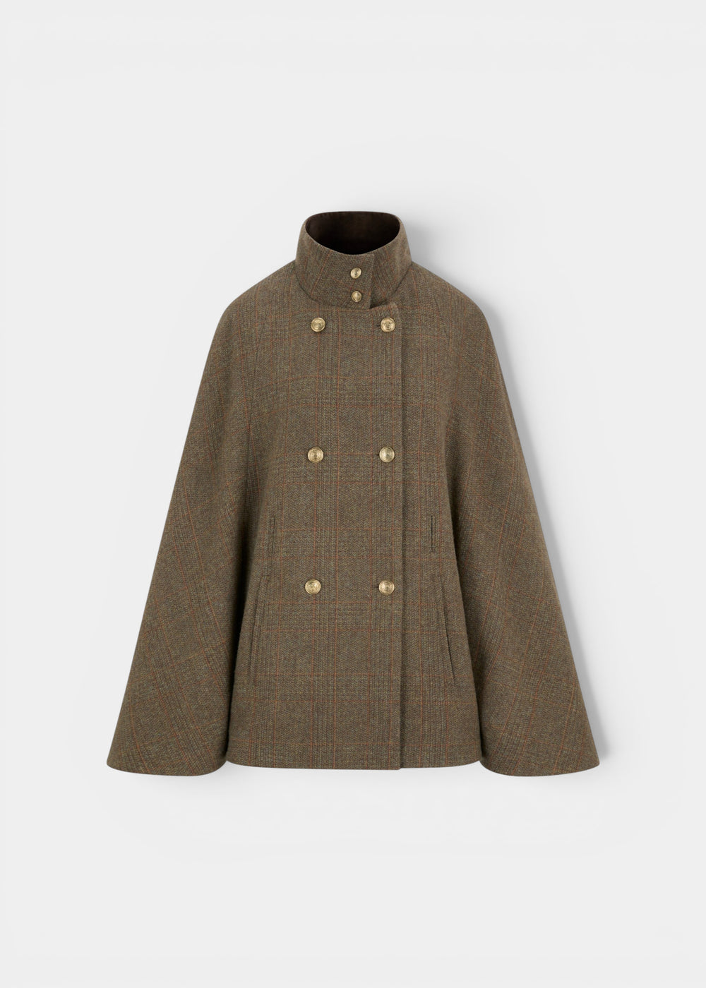 Surrey Ladies Tweed Water Repellent Cape in Field Maple -  Regular Fit
