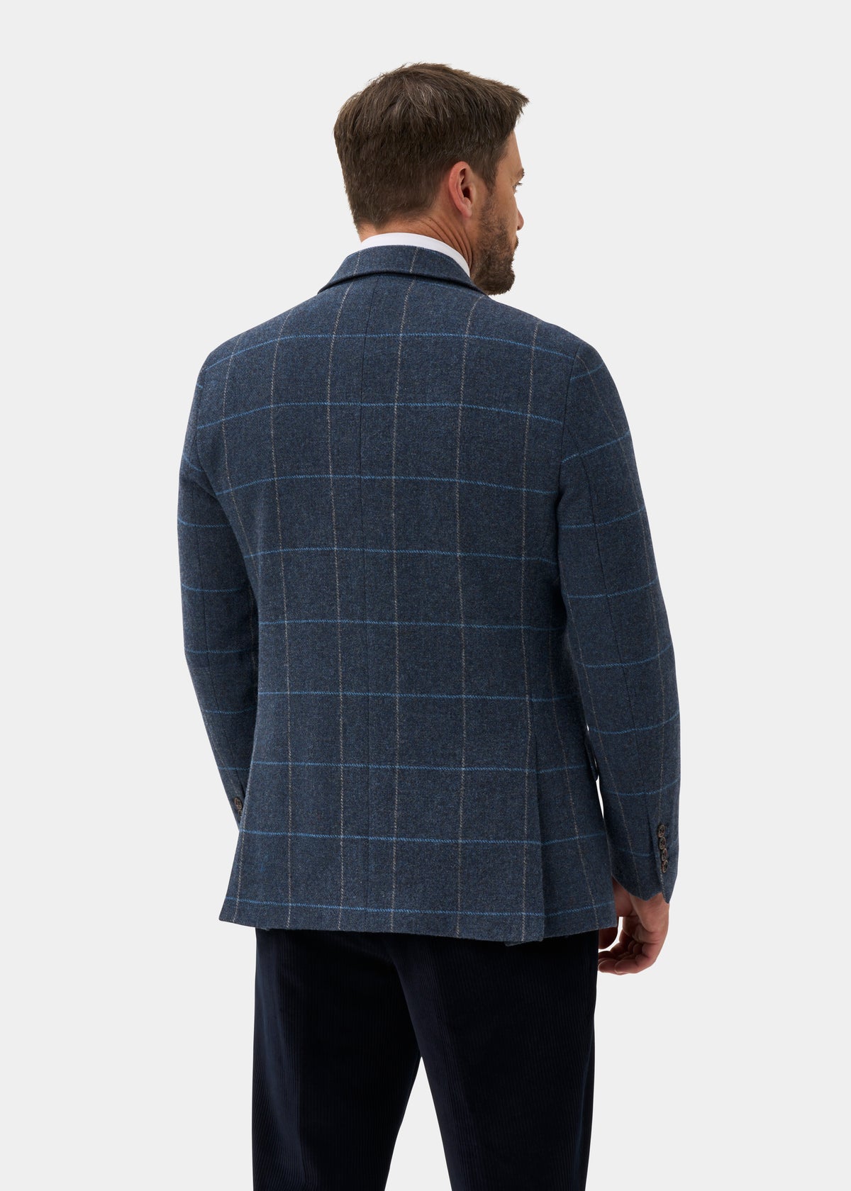 Surrey Men's Tweed Lined Blazer In Midnight Blue - Regular Fit