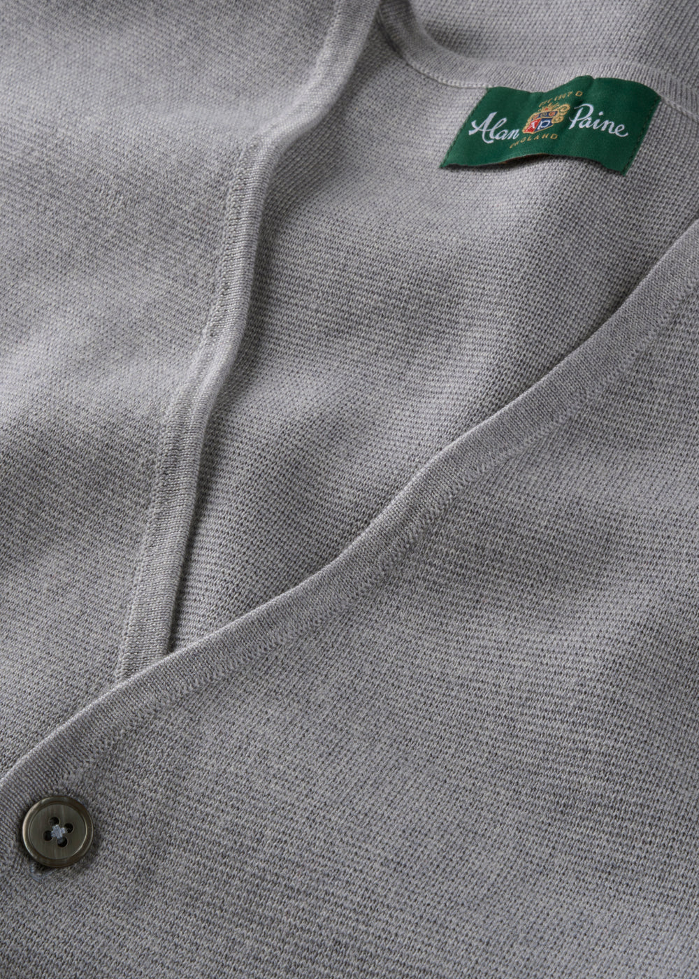 Grey waistcoat close-up