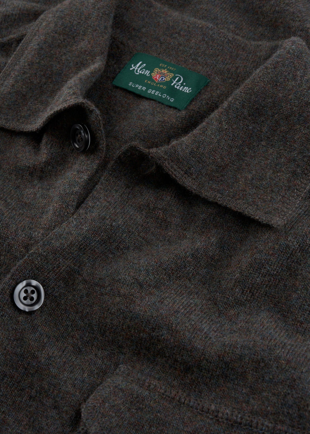 Tore Geelong Wool Knitted Shirt In Cask - Regular Fit