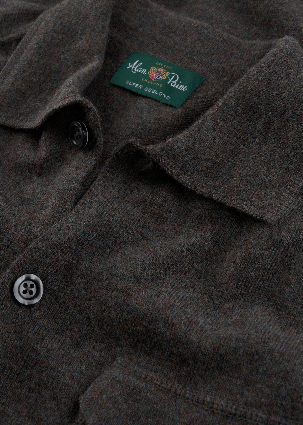 Tore Geelong Wool Knitted Shirt In Cask - Regular Fit
