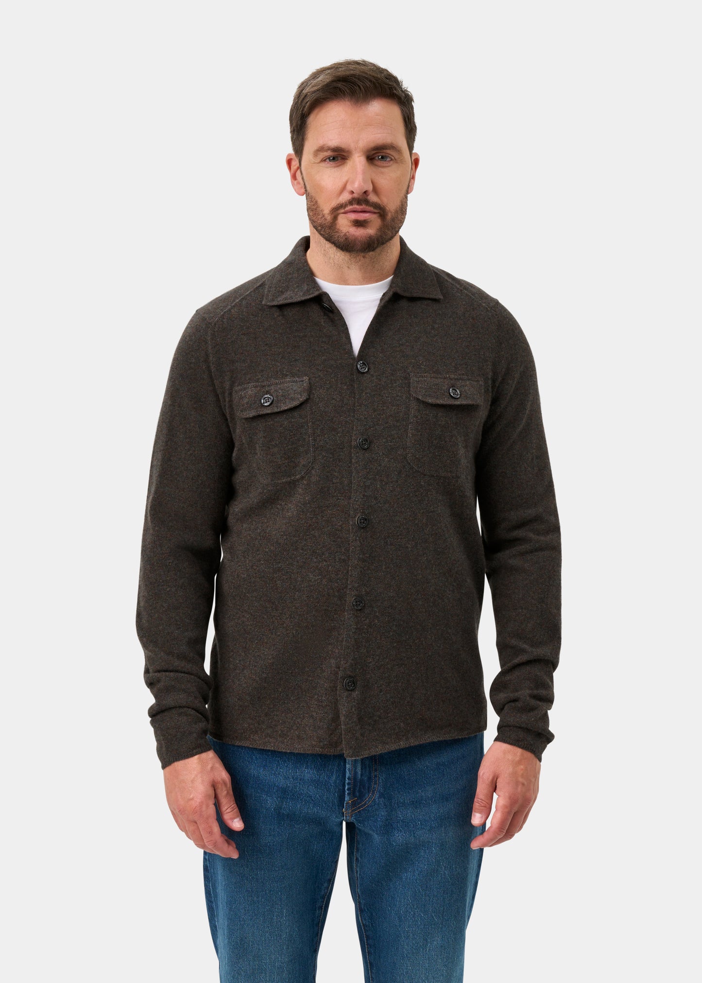 Tore Men's Knitted Geelong Shirt In Cask - Regular Fit