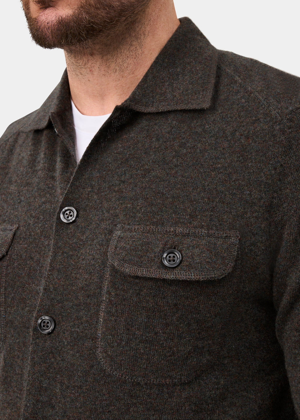 Tore Men's Knitted Geelong Shirt In Cask - Regular Fit