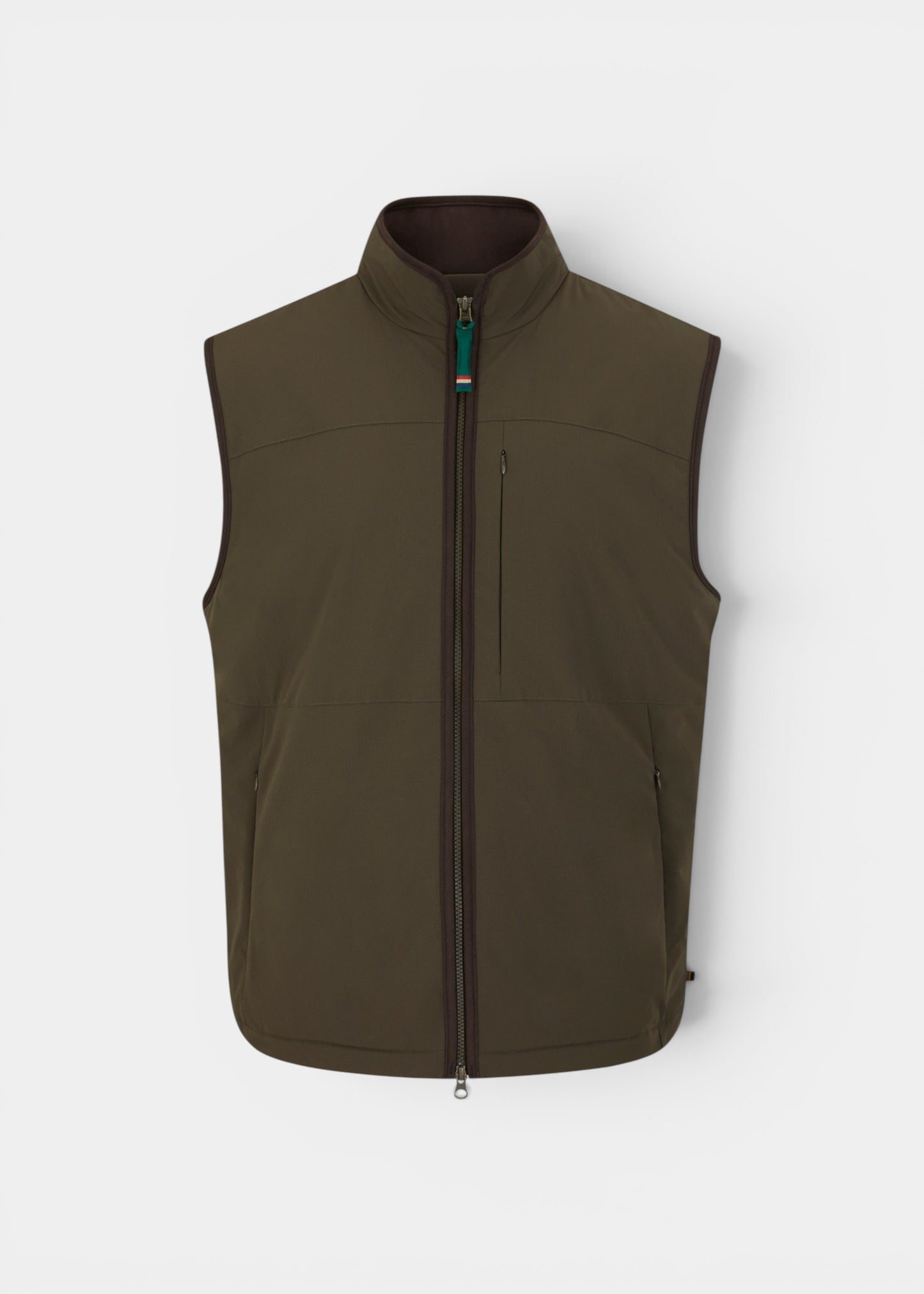 Willsden Men's Water Repellent Gilet In Olive - Regular Fit