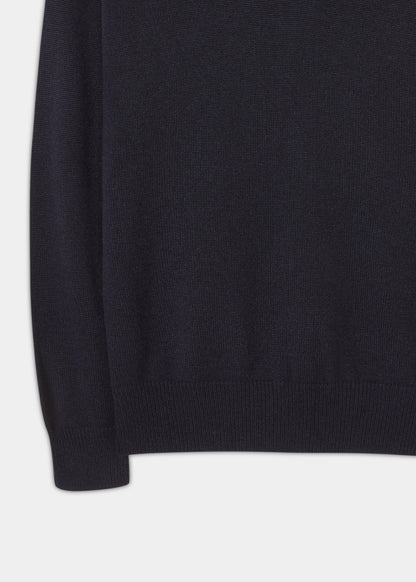Maglione in cashmere Selkirk in blu scuro - vestibilità classica