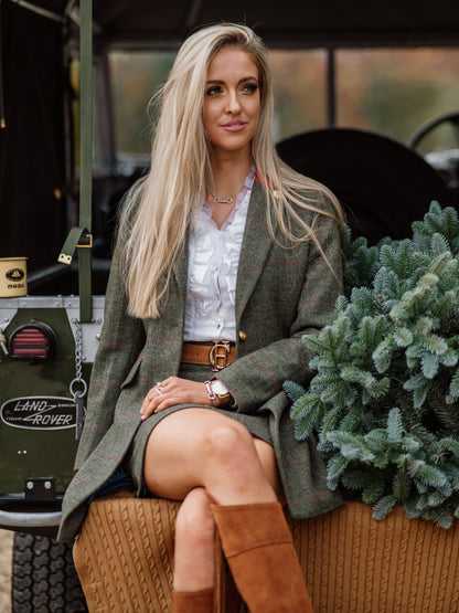 Gonna in tweed da donna Combrook 49 cm in brughiera
