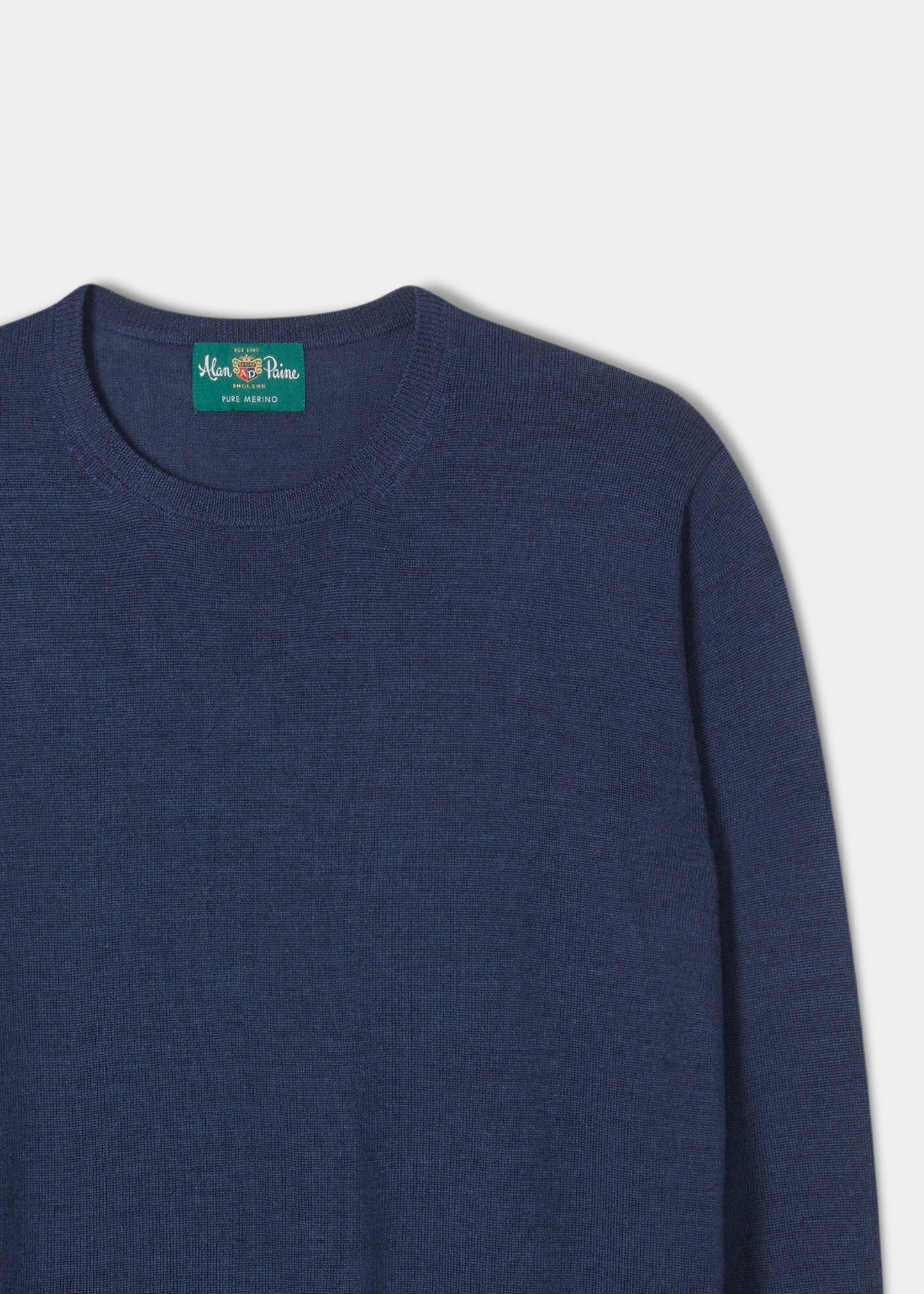 Maglione da uomo in lana merino Radstone in indaco - vestibilità regolare