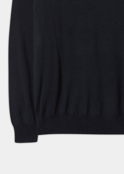 Maglione in lana merino da uomo Radstone in blu scuro - Vestibilità regolare