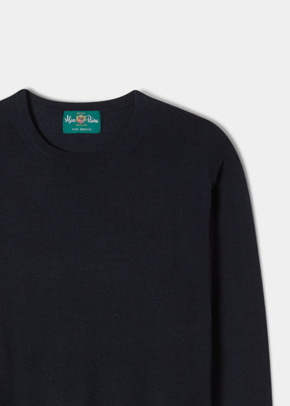 Maglione in lana merino da uomo Radstone in blu scuro - Vestibilità regolare