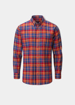 Camicia a quadri in flanella Ilkley rossa - Vestibilità da tiro