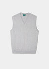Slipover Ellerby in cotone e cashmere color tortora