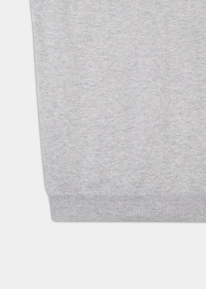 Slipover Ellerby in cotone e cashmere color tortora
