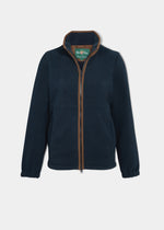 Giacca in pile da donna Aylsham in blu scuro - vestibilità regolare