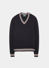 Maglione commemorativo in lana d'agnello in edizione limitata blu scuro
