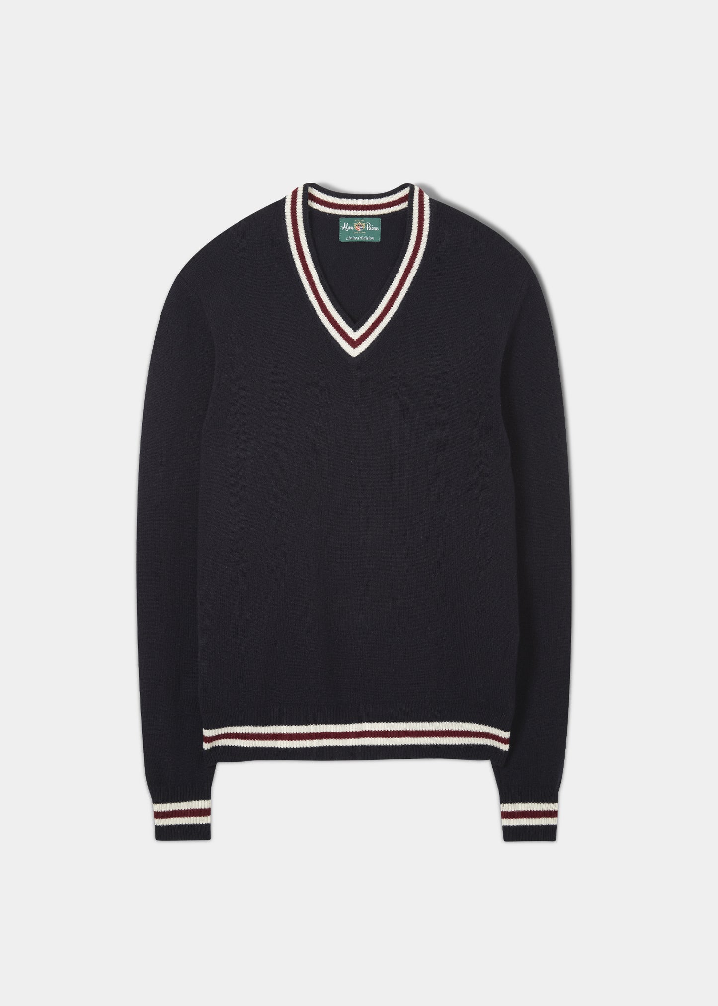Maglione commemorativo in lana d'agnello in edizione limitata blu scuro