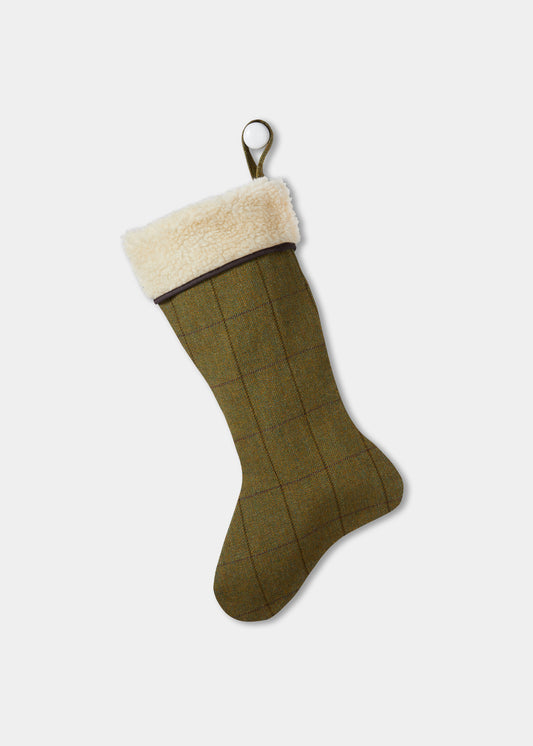 Calza natalizia Rutland in tweed - Lichene
