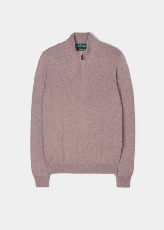 Maglione Uomo In Cashmere Con Cerniera - Pullover Slim Fit Quarter Zip | Elegante E Caldo - Foto 2